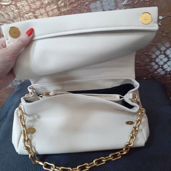 NWOT Zara Faux Leather Slouchy Shoulder Bag - Picture 9 of 15